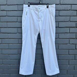 Men's White Performance Golf Pants